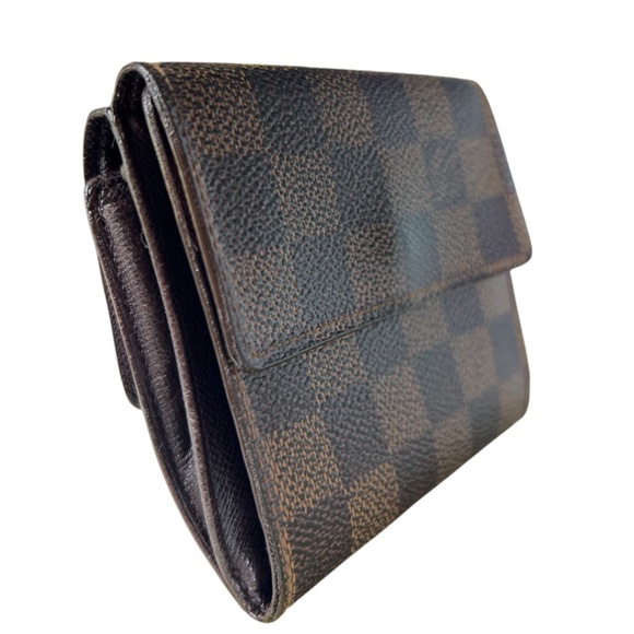 Authentic Louis Vuitton Damier Ebene French Compact Portefeuilles Trifold Wallet - Picture 3 of 9